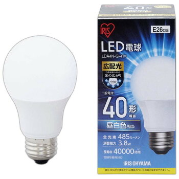 LED電球E26広配光タイプ40W形相当LDA4N-G-4T4アイリスオーヤマ