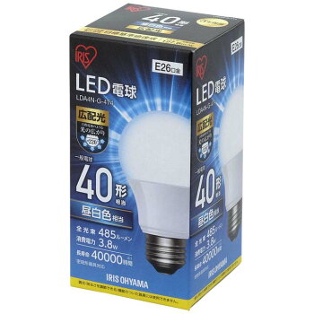 LED電球E26広配光タイプ40W形相当LDA4N-G-4T4アイリスオーヤマ