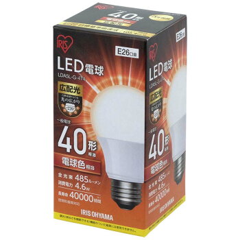 LED電球E26広配光タイプ40W形相当LDA4N-G-4T4アイリスオーヤマ