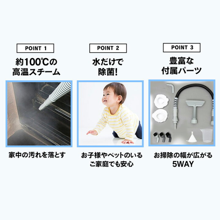 楽天市場 18日ポイント3倍 スチームクリーナー ハンディ アイリスオーヤマ Stm 303 スチーム クリーナー ハンディタイプ 掃除 清掃 大掃除 掃除グッズ 汚れ 除菌 床 窓 玄関 天井 コンロ キッチン フィルター 油汚れ しみ抜き 洗浄 ホワイト ウエノ電器 楽天市場店