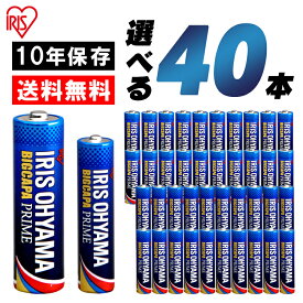 乾電池 単3 40本 アルカリ乾電池 BIGCAPA PRIME 単3形 20本パック×2 LR6BP/20P 電池 でんち デンチ 乾電池 かんでんち カンデンチ バッテリー アルカリ乾電池 あるかりかんでんち アルカリ アイリスオーヤマ【代金引換不可・日時指定不可】 【メール便】