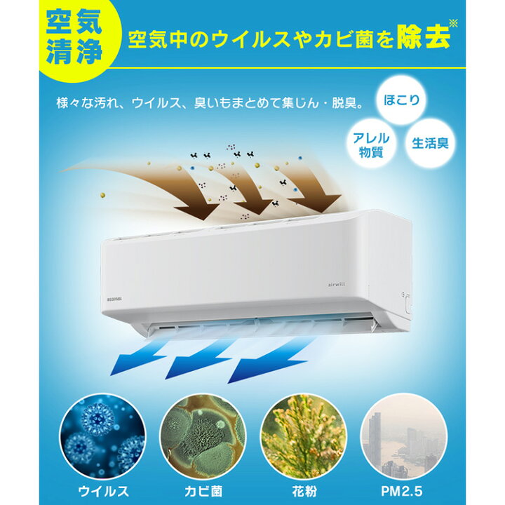 （1526）【格安・・中古・・エアコン】 2021製 アイリスオーヤマ 2.2KW 