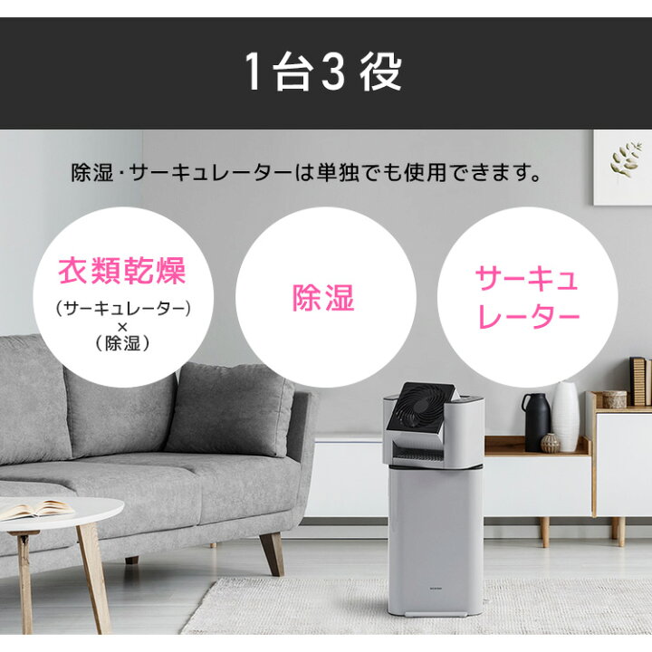 楽天市場】＼部屋干しの味方／除湿機 アイリスオーヤマ 衣類乾燥 