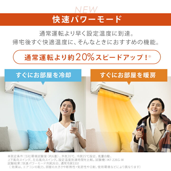 楽天市場】【選べる施工込】 エアコン 6畳 2.2kW いたわりエコモード 