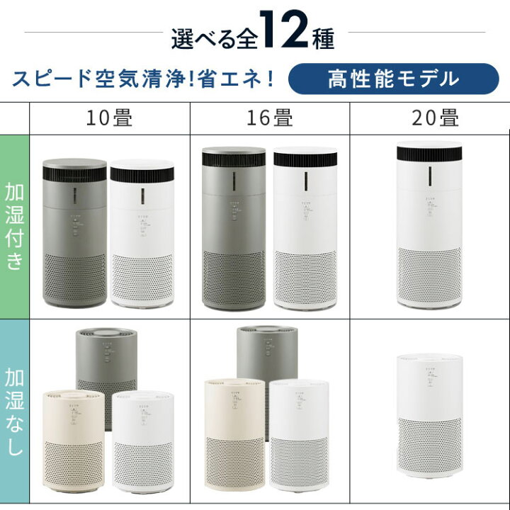 楽天市場】空気清浄機 加湿器 10畳 16畳 20畳 花粉 コンパクト 小型 