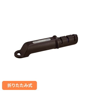 コンパクトシャープナー ブラック ブラック KK-AA001 BK包丁研ぎ器 サーモス 包丁研ぎ 包丁シャープナー シャープナー コンパクト 滑り止め 簡単 研ぎやすい 砥石 サーモス株式会社