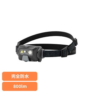 HF6R Core���S�h��800���[���������\�w�b�h���C�g 502796���b�h�����U�[ �w�b�h���C�g 800���[���� LEDLENSER �u���b�N �h�� IP68 �[�d ���`�E���C�I�� Li-ion ���b�h�����U�[