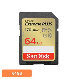 SanDisk Extreme PLUS SDXC UHS-IJ[h 64GB SDSDXWH-064G-JNJIPSDJ[h 64GB sandisk TfBXN RpNg e f[^ۑ ϋv 掿 TfBXN