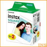 FUJIFILM チェキフィルム 10枚入2パック 富士フィルム チェキ フィムル instax SQUARE スクエアフィルム …