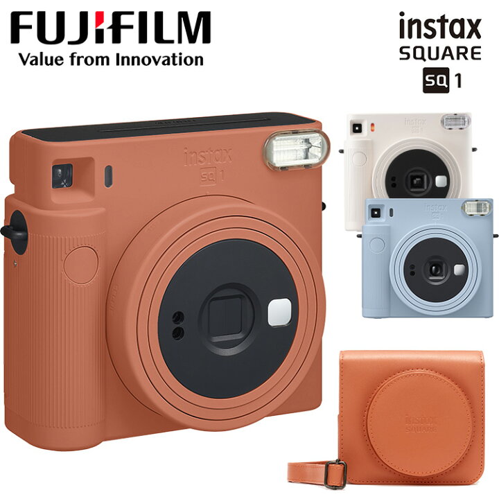 楽天市場】チェキスクエア instax SQUARE SQ1 本体 専用ケース付き 