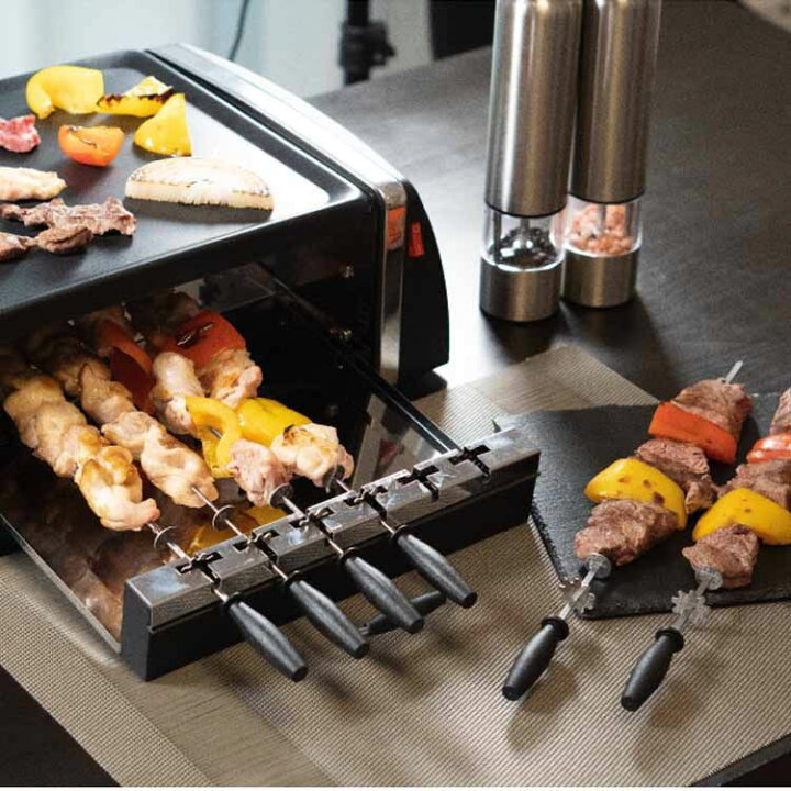 楽天市場】電気グリル グリル 焼き鳥 焼き器 家庭用 自動回転グリル 