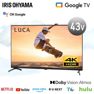 �A�C���X�I�[���} LUCA 4K�X�}�[�g�t���e���r 43�C���` 43V�^ Google TV 4K�`���[�i�[ LT-43UGX-G1 *