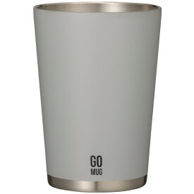 保温保冷カップ タンブラー 持ち運びマグ GO MUG M 真空断熱 ステンレスマグカップ コーヒーショップ ホット・アイス コンビニ 持ち帰り 保冷・保温対応 CBJ おしゃれ 温度キープ ライトベージュ ライトグレー