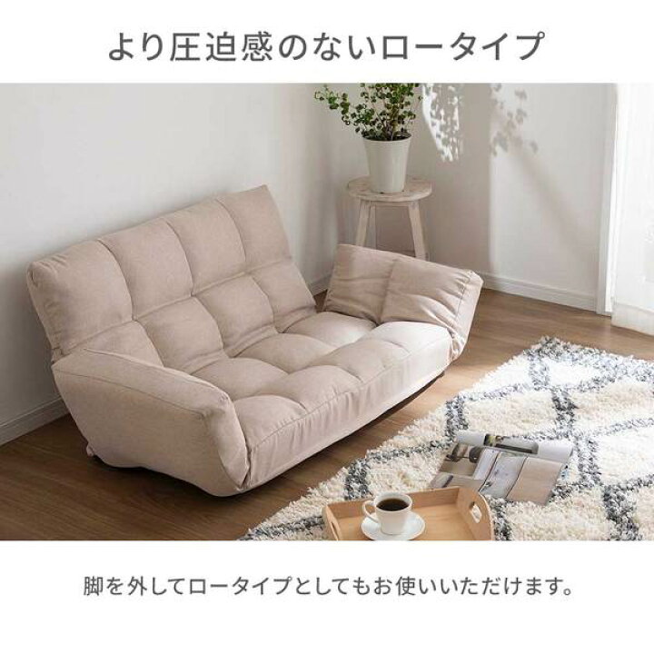 楽天市場】ふかふか カウチソファ ベロアグレー 肘付 コンパクト 脚付 