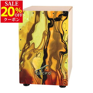 GECKO �J�z�� Cajon �Ŋy�� �ؐ� �o�[�`�E�b�h ���C�v�� �p�[�J�V���� �{�b�N�X�h���� ��p�P�[�X�t�� �����M�^�[�� �X�g�����O 31*30*48cm CL51BS