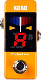 KORG(コルグ) ギター/ベース用 ペダルチューナー Pitchblack mini OR オレンジ PB-MINI OR