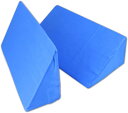 三角マット 介護用 サポート 2個セット カバー洗濯可能 マットレス 床ズレ防止 自宅 施設 (ブルー)