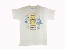 orion　オリオンビール・半袖　Tシャツトライバルジンベエ　デザイン白　ホワイト　Lサイズメンズ　レディース　ユニセックスメール便ネコポス発送　送料込み