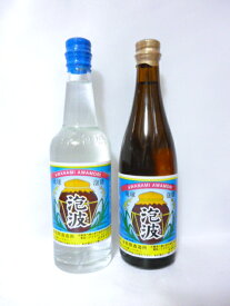 【波照間酒造所】泡波　30度　100ml　透明+茶瓶　2本セット泡盛　沖縄泡盛　波照間島泡盛