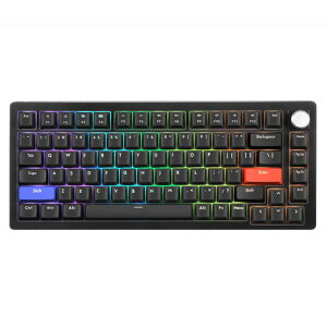 DrunkDeer A75 ���s�b�h�g���K�[ �L�[�{�[�h ���J�j�J�� TKL ���C�X�C�b�`RGB �L�� USB �R���p�N�g�Q�[�~���O�p 82�L�[ �m�u�t�� �S�[�X�g�h�~ ���ڂ�h�~ �u���b�N
