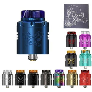 �yV3�zHELLVAPE Dead Rabbit 3 RDA ���a24mm �f�b�h���r�b�g �f�g���r 3+FlavorKitchen�I���W�i��VAPE�N���X�Z�b�g (Blue)