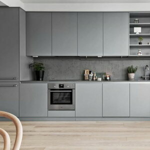 壁紙シールグレーマットリメイクシート無地手厚透けない60cm*10mはがせる壁紙張り替えのり付き多用途キッチンDIY防水簡単貼付粘着剤不用模様替え