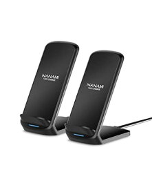 「2個セット」NANAMI ワイヤレス充電器 (改善版) QI認証 IPHONE 13/13 PRO/13 MINI/12/12 PRO/PRO MAX/SE3 (第2世代) /11 / 11 PRO / XS / XR / XS MAX / X / 8