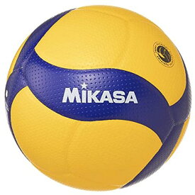 ミカサ(MIKASA) バレーボール 4号 日本バレーボール協会検定球 中学生・婦人用 イエロー/ブルー V400W 推奨内圧0.3(KGF/cm2)