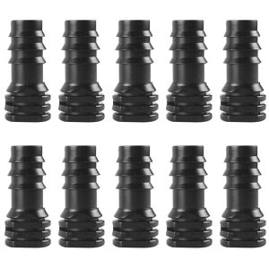 EsiFare16mmエンドキャップ灌漑【10個セット】灌漑継手エンドキャップ1/2Peパイプチューブマイクロ灌漑用散水コネクター16mmブラックエンドプラグ灌漑用ドリップ耐久性ホース修理コネクタ…