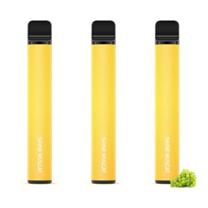 電子タバコ使い捨てVAPE4500回吸引可能シャインマスカット3本セットプレミアムフレーバー爆煙大容量水蒸気タバコ禁煙ニコチンゼロビタミン入りリキッドメンテナンス不要オートスイッチ…