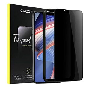 CYCOKLYiPhone16e/iPhone14/iPhone13/iphone13pro用(6.1インチ)ガラスフィルム覗き見防止【25°プライバシー保護】2.5D全面保護日本製素材旭硝子製防塵硬度9H指紋防止自動吸着