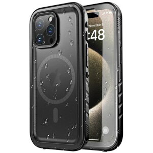 SPORTLINKiPhone15ProMax�p�h���P�[�XiPhone15ProMaxMagSafe�p�P�[�X���S�h��IP68�h�������}�O�l�b�g����MagSafe�Ή��h��h�o�ϏՌ�360°�S�ʕی�QI�[�d