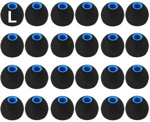 A-Pcasイヤーピース2種類硬度のシリコンの組み合わせたハイブリッドイヤーピースLサイズ24個入り遮音性重低音強化Sony用1000xm5用1000xm4用内径ダイヤ約3.8mm~4.5mmカナル型イヤホン交換用イヤー…