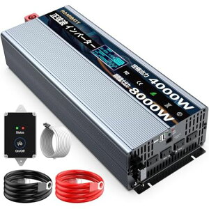 ROARBATT12V4000WCo[^[guԍő8000WDC12VAC100ɕϊRt50/60Hzؑ։\ACRZgx4AUSB\Pbgx2ԍڂƒpdדd0.4-0.8AzdO
