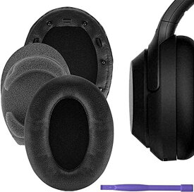 WH-1000XM3イヤーパッド交換防音イヤーパッドソニーWH 1000XM3ワイヤレスノイズキャンセリングヘッドホンと互換性-防音綿とプラスチックスティック付き(ブラック)