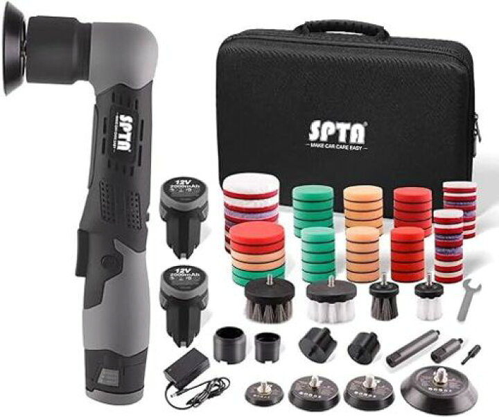 楽天市場】SPTA ミニ12V充電式ポリッシャー コードレスポリッシャー 7 