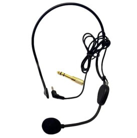 路線バス運転手用ピンマイク HM-100 6.3φ3.5φ極標準プラグコード付
