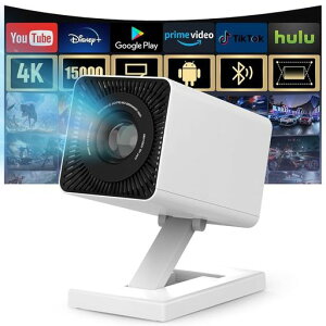 �v���W�F�N�^�[�ƒ�p���^25000LM1080P���P�xWifi6Bluetooth5.416GBROM4�R�ACPUAndroidTVAPP���p�\�����X�s�[�J�[�y�ʎ�����`�␳�V�䓊�e�h�o�É��Z�������e180°��]