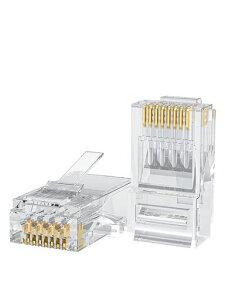 lan�R�l�N�^CableCreationRJ45�R�l�N�^�[50����LAN�[�qCat6/Cat5e�Ή��P���������Ή��ߐ܂�h�~
