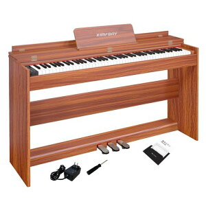 KIMFBAY電子ピアノ88鍵盤ハンマーアクション鍵盤木製ピアノアップライトピアノDigitalPiano人気88鍵ペダル付き電子ピアノ子供初心者MIDI対応