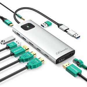 GiGimundoLK1010-in-1hbLOXe[VDisplaylinkΉfA4K60Hzo3xUSB3.2Gen210Gbps/2xHDMI(4K@60Hz)/USB-CPD100W