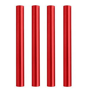 Azarxisテントポール修理アルミポール応急管端栓折れたポールの補修リペア応急修理グッズテントアクセサリー適用ポール径7.9mm‐8.5mm(レッド-4本入り)