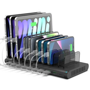 Alxum120WUSB-C[dXe[V10|[g(2*QC3.0+1*USB-C+7*USB-A)PSEF؍σX}[gIC5V3A10䓯[dd؂\