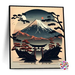 ダイヤモンドアートスクエア四角ダイヤモンドペインティング手作り絵画全面貼り付けタイプビーズアート40x40cm日の出の景色