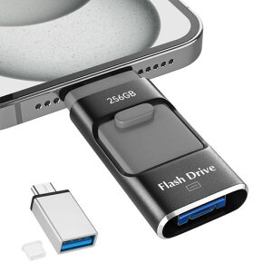 256GBUSByAvsvEAoʐ^ۑz4in1PhoneUSB[X}zf[^ۑOtiOS/Type-C/USB/MicroUSBڑeʃtbVf[^obNAbvOtXgc