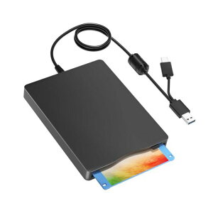 �t���b�s�[�f�B�X�N���[�_�[�t���b�s�[�f�B�X�N�h���C�u�O�t��USB3.5�C���`�|�[�^�u���t���b�s�[�f�B�X�N�h���C�u1.44MBFDD�ǂݎ��PC�pWindows11/10/8/7WindowsXPVista�Ή�(USBC�t��)