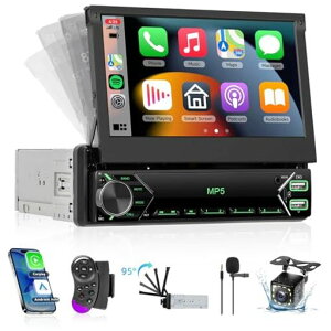 1DIN�J�[�I�[�f�B�I�̃^�b�`�X�N���[���Ԃ̃X�e���I����CarPlay��AndroidAuto�A���h���C�h�����ԁAHodozzySWC�̃~���[�����NFM�̃��W�IUSB-CEQ�F�̃o�b�N���C�g�̐ݒ肪�t���Ă���7�C���`�̃t���b�v