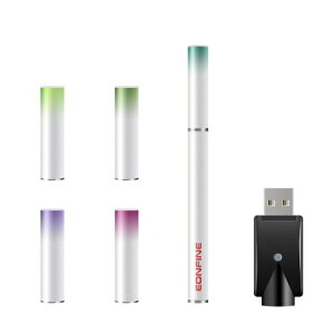 Eonfine電子タバコ使い捨てvapeベイプ禁煙パイポ水蒸気タバコスターターキット(ホワイト)禁煙グッズニコチンなし