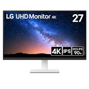 LG���j�^�[�f�B�X�v���C27US500-W27�C���`/4K(3840x2160)/IPS/��10.7���F�\��(8bit+FRC)/DCI-P3