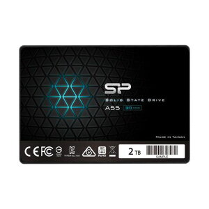 SP SILICON POWER �V���R���p���[ SSD 2TB 3D NAND�̗p SATA3 6GB/S 2.5�C���` 7MM PS4 ����m�F�� 3�N�ۏ� A55�V���[�Y SP002TBSS3A55S25 �u���b�N
